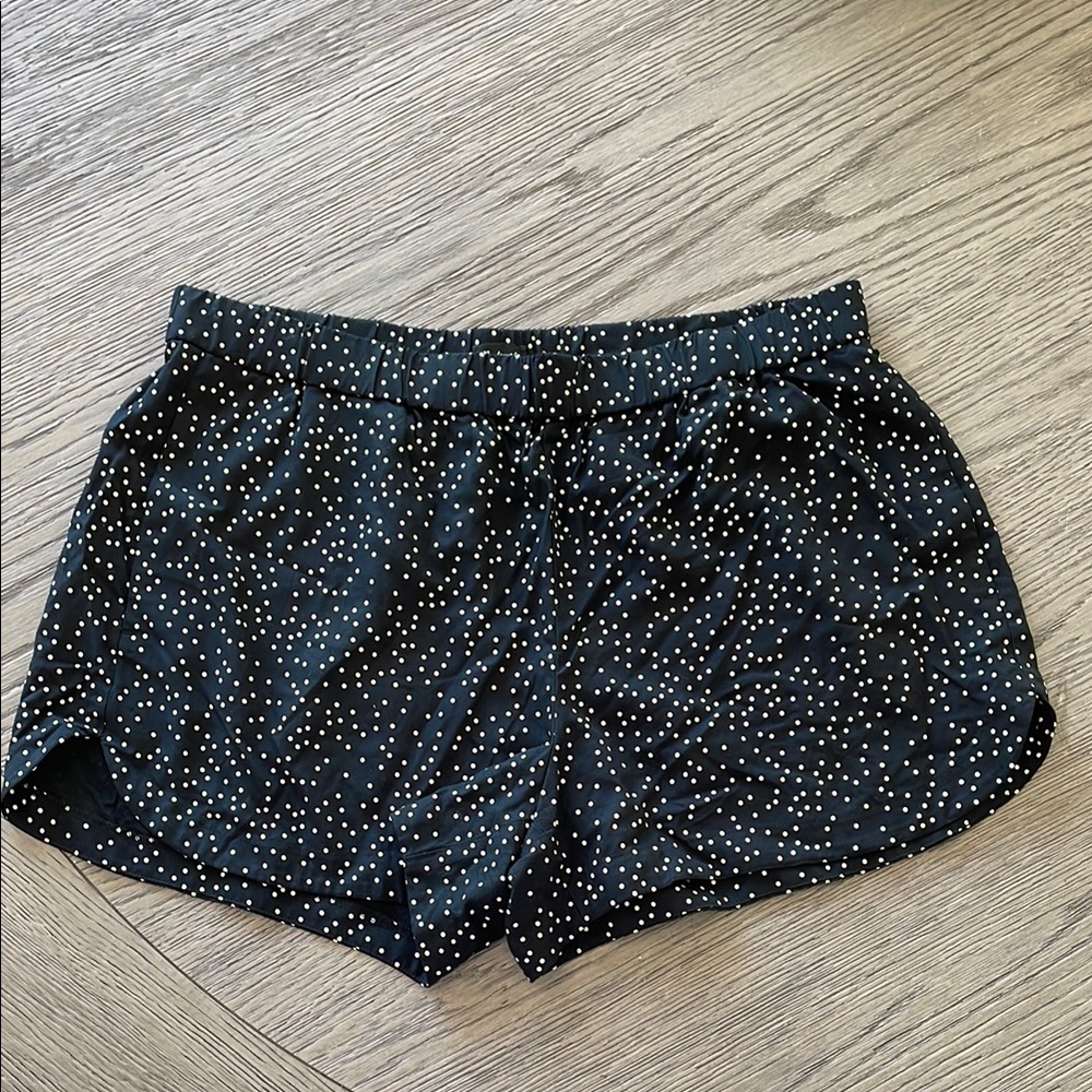 Madewell Black and White Polka Dot Women's Shorts, Size 16